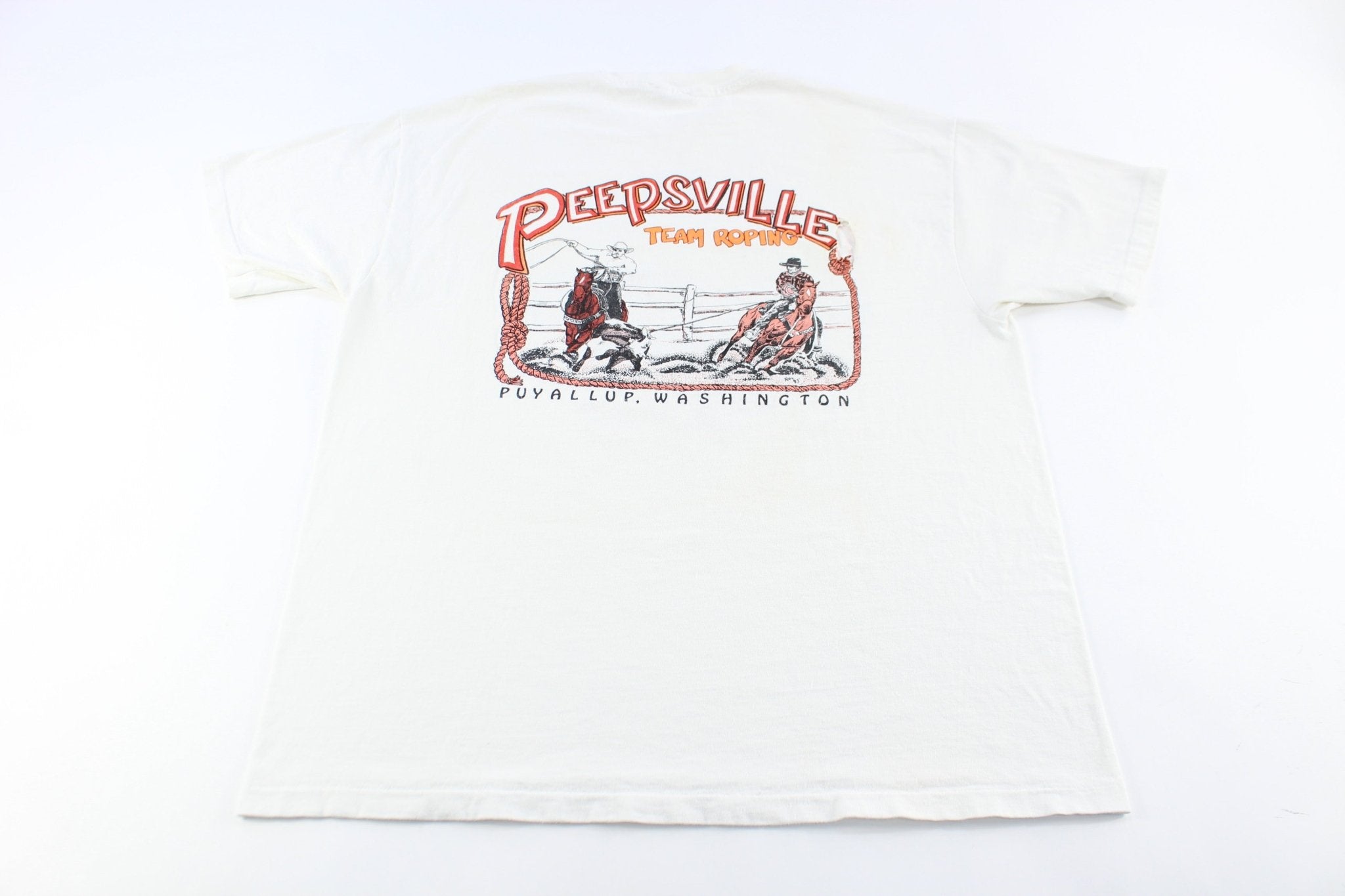 90's Peepsville National Midget Races Graphic T-Shirt - ThriftedThreads.com