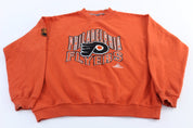 90's Philadelphia Flyers Ice Hockey Embroidered Apex One Sweatshirt - ThriftedThreads.com