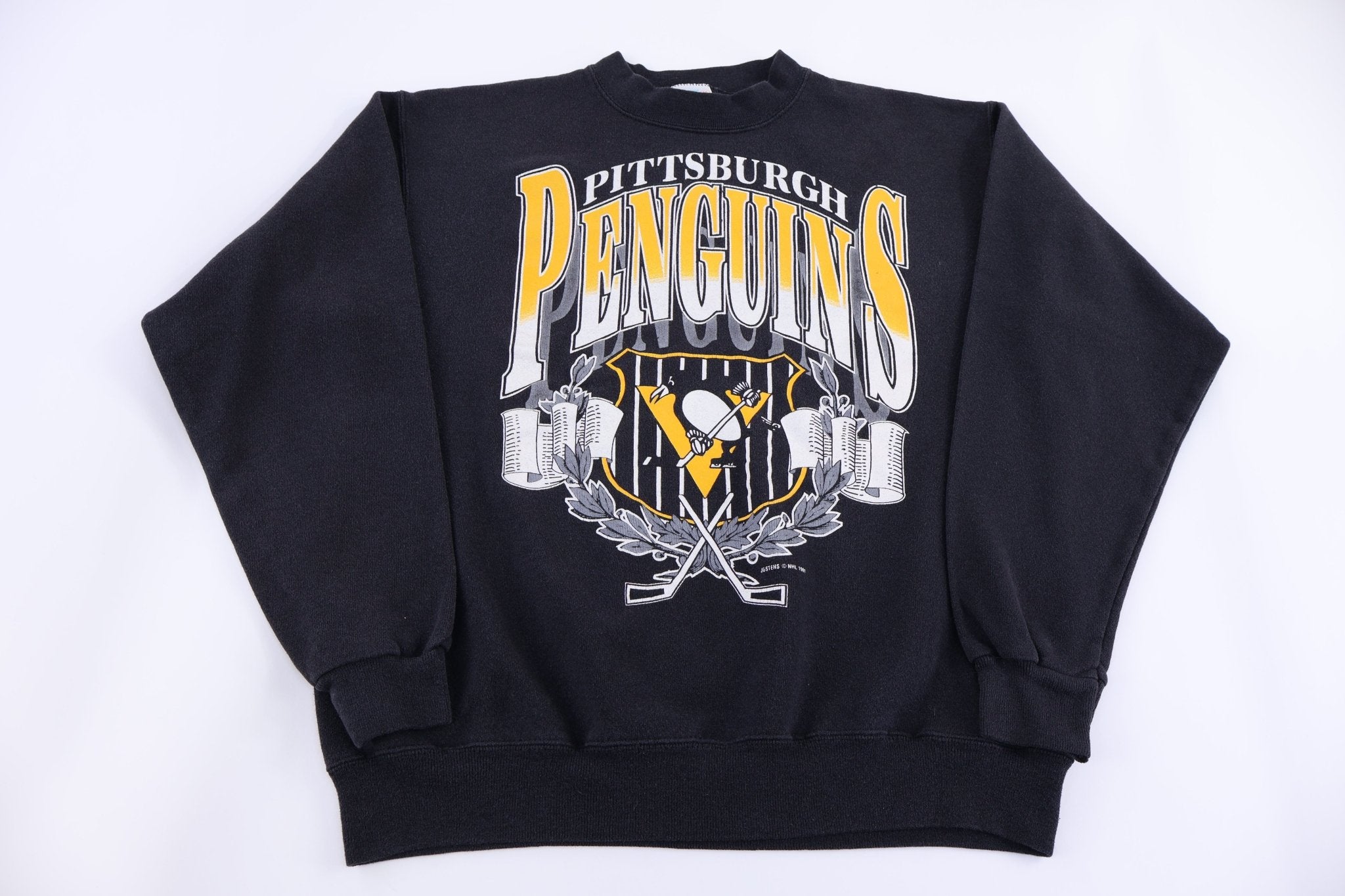 90's Pittsburgh Penguins Football Sweatshirt - Sweatshirt - Thrifted Threads
