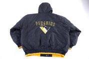90's Pittsburgh Penguins Hockey Full Zip Jacket - Jacket - Thrifted Threads
