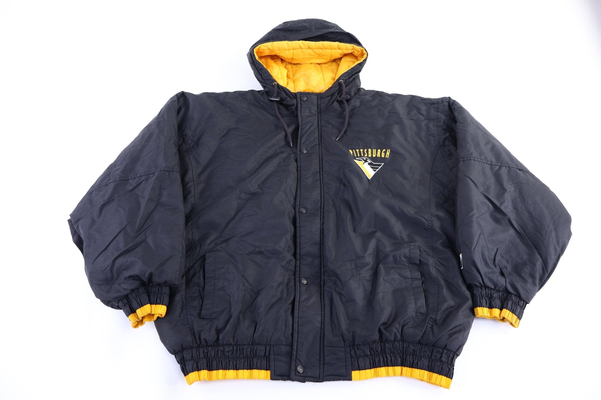 90's Pittsburgh Penguins Hockey Full Zip Jacket - Jacket - Thrifted Threads