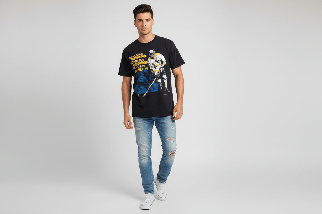 90's Pittsburgh Penguins Hockey T-shirt - ThriftedThreads.com