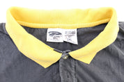 90's Pittsburgh Steelers Embroidered Button Up Polo - ThriftedThreads.com