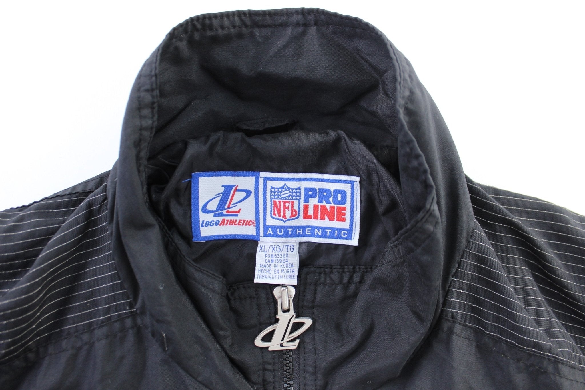 90's Pittsburgh Steelers Embroidered LogoAthletic Zip Up Jacket - Jacket - Thrifted Threads