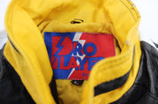 90's Pittsburgh Steelers Embroidered Pro Player Leather Jacket - ThriftedThreads.com