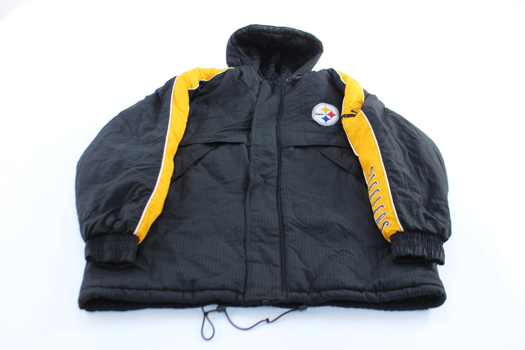90's Pittsburgh Steelers Embroidered Puma Zip Up Jacket - Jacket - Thrifted Threads