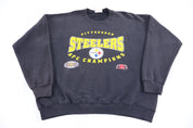 90's Pittsburgh Steelers Football Sweatshirt - Sweatshirt - Thrifted Threads