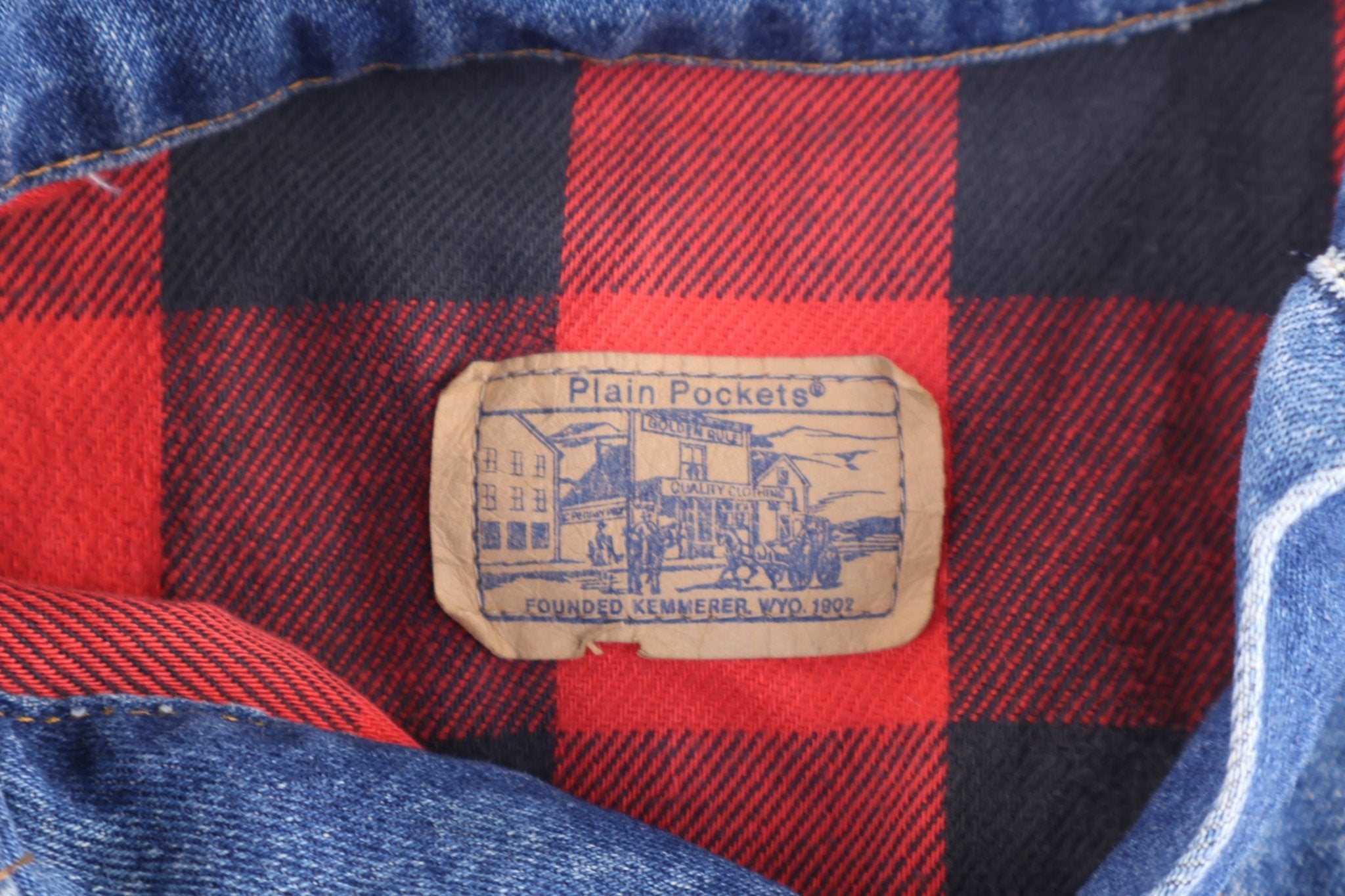 90's Plain Pockets Medium Wash Denim Jacket - Jacket - Thrifted Threads