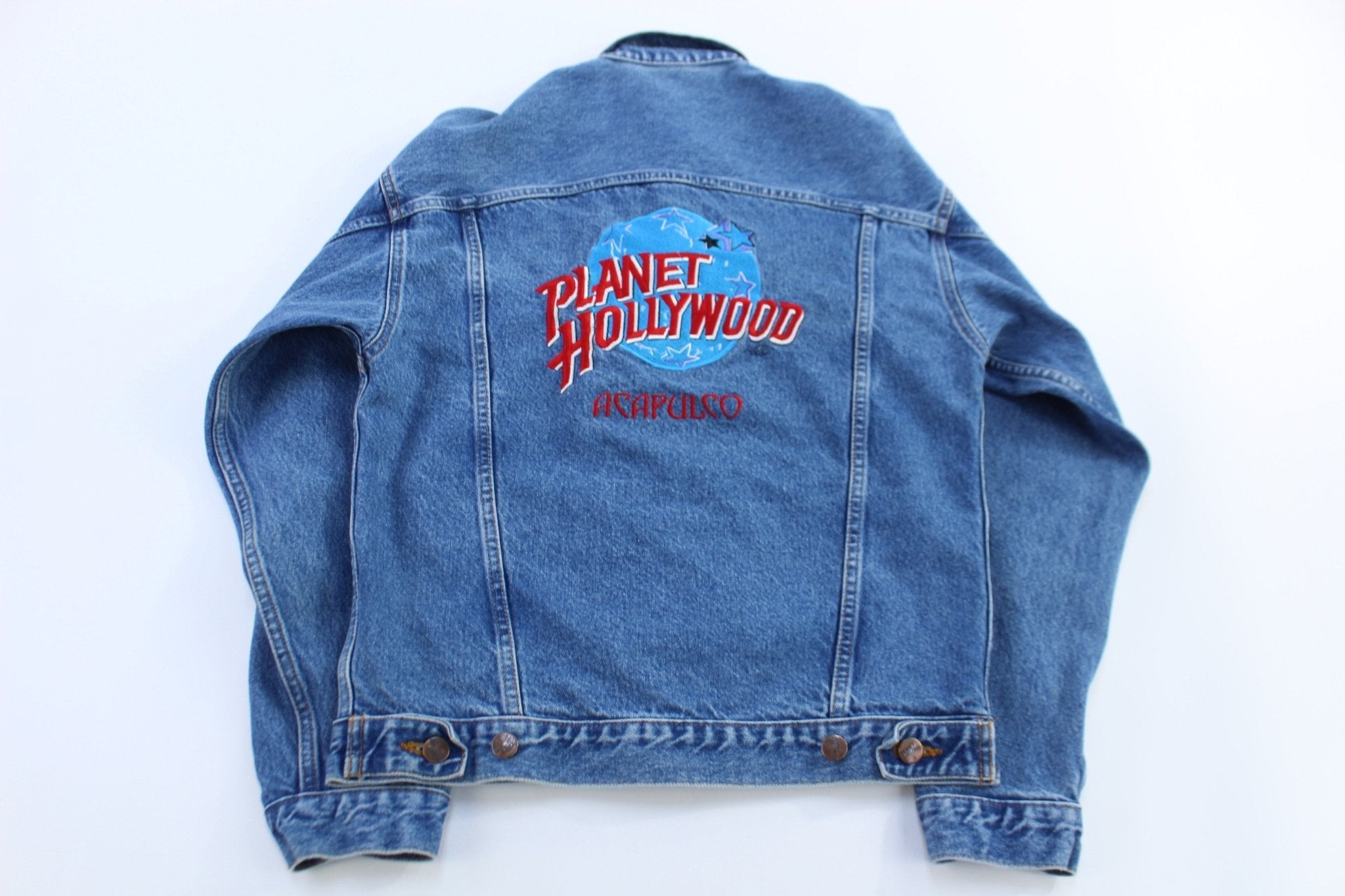 90's Planet Hollywood Acapulco Denim Jacket - Jacket - Thrifted Threads
