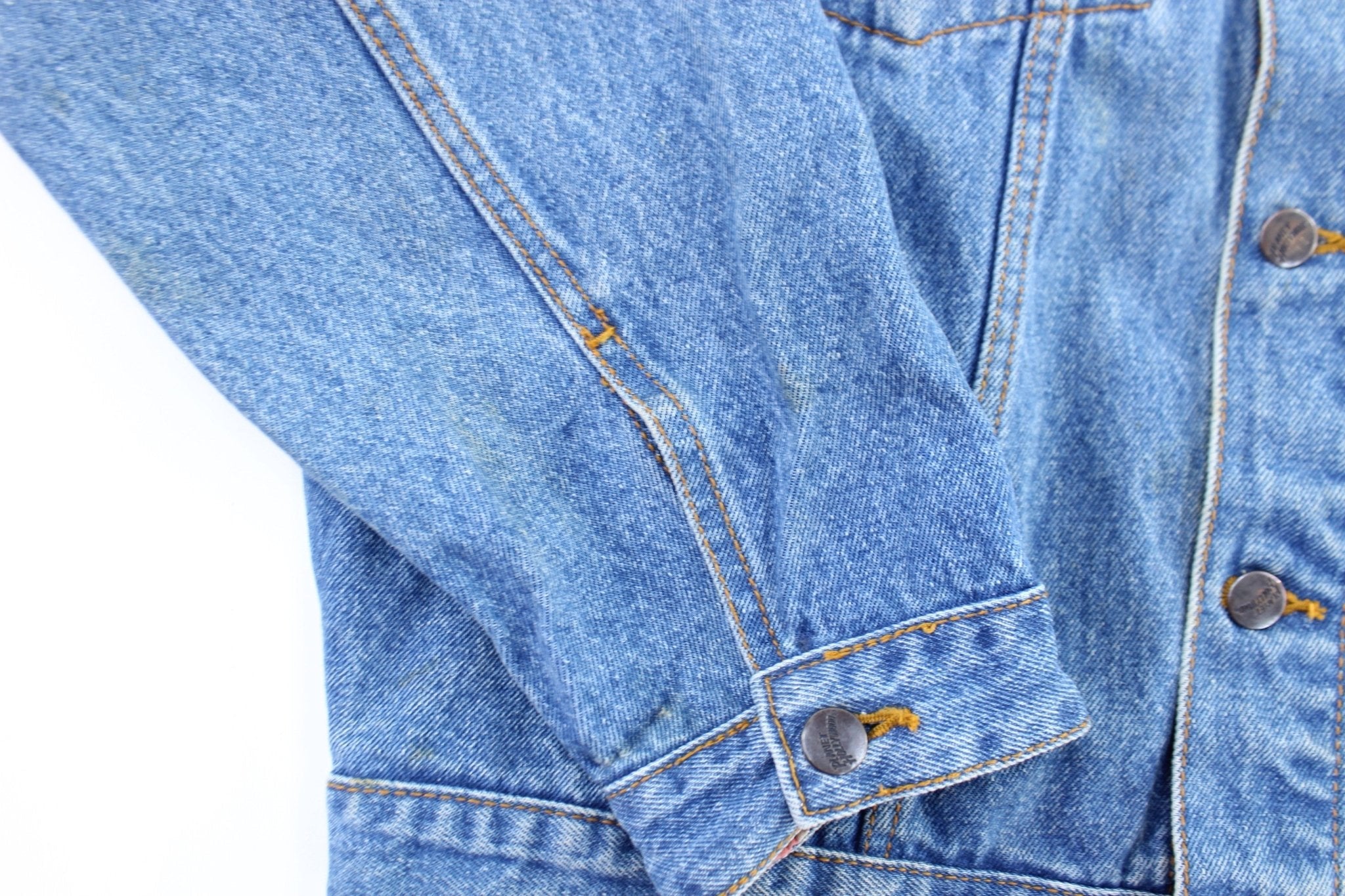 90's Planet Hollywood Embroidered Las Vegas Denim Jacket - Jacket - Thrifted Threads