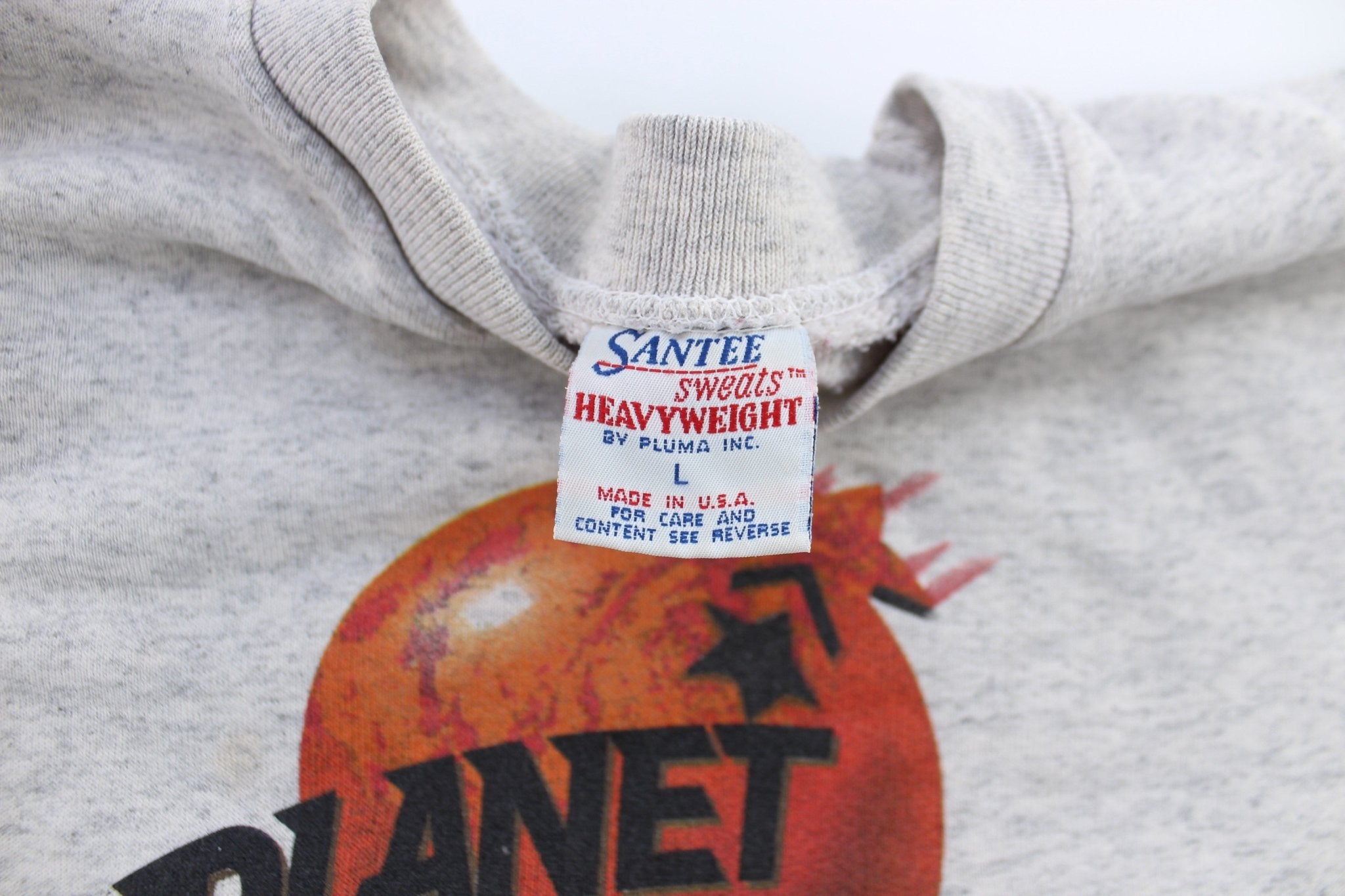 90's Planet Hollywood New York Grey Sweatshirt - ThriftedThreads.com