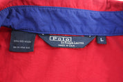 90's Polo by Ralph Lauren Embroidered Golf Logo Red Zip Up Jacket - ThriftedThreads.com