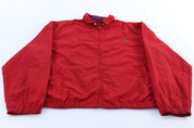 90's Polo by Ralph Lauren Embroidered Golf Logo Red Zip Up Jacket - ThriftedThreads.com