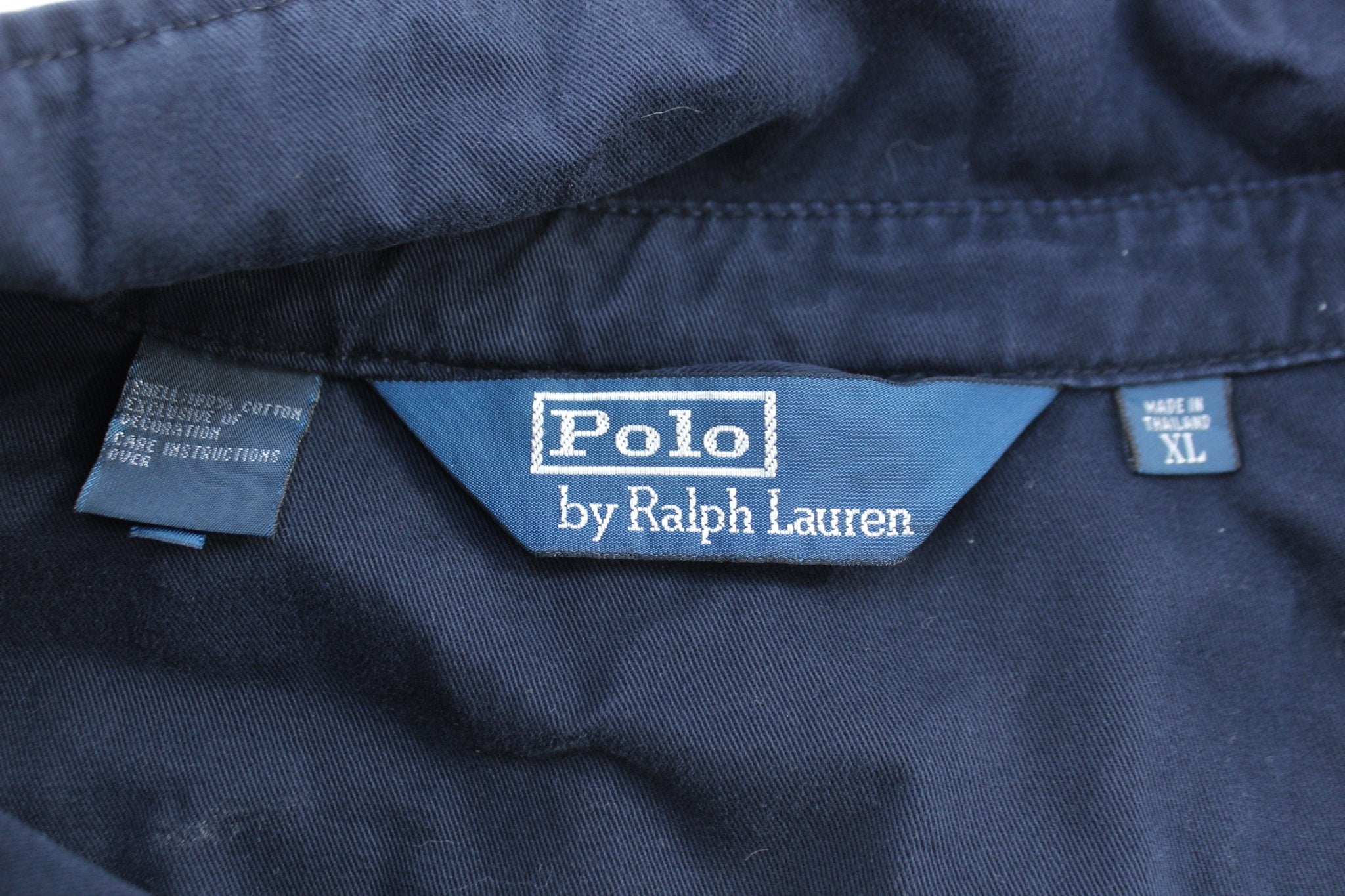 90’s Polo by Ralph Lauren Embroidered Logo Blue Zip Up Jacket - ThriftedThreads.com
