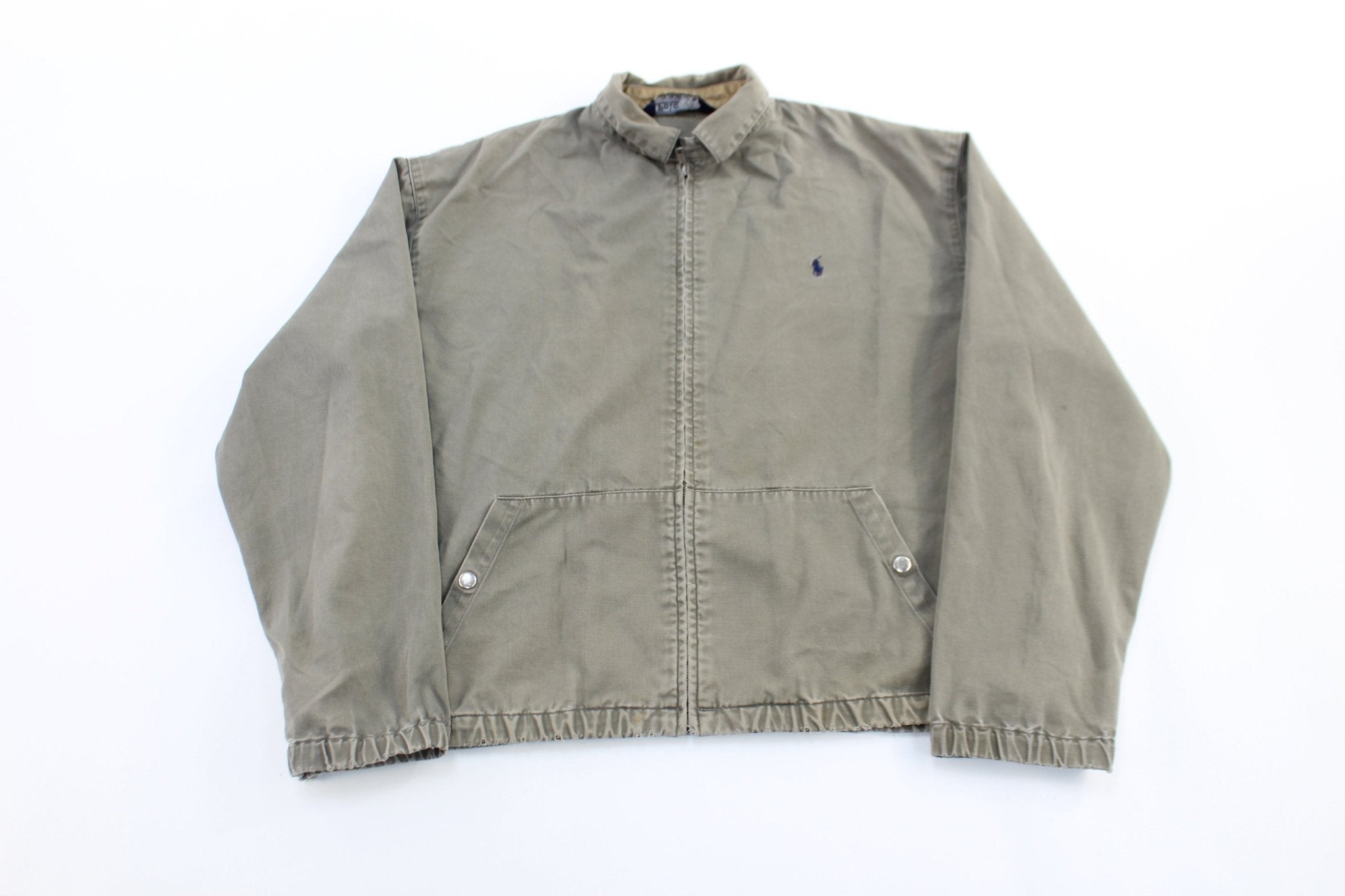 90's Polo by Ralph Lauren Grey Harrington Jacket - ThriftedThreads.com