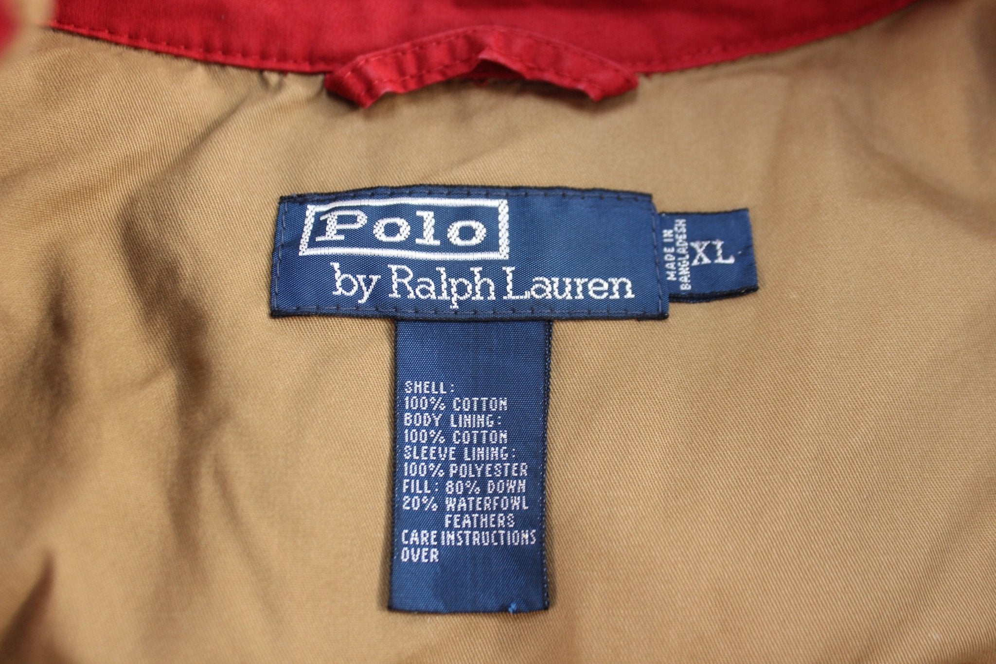 90's Polo by Ralph Lauren Red Puffer Jacket - ThriftedThreads.com