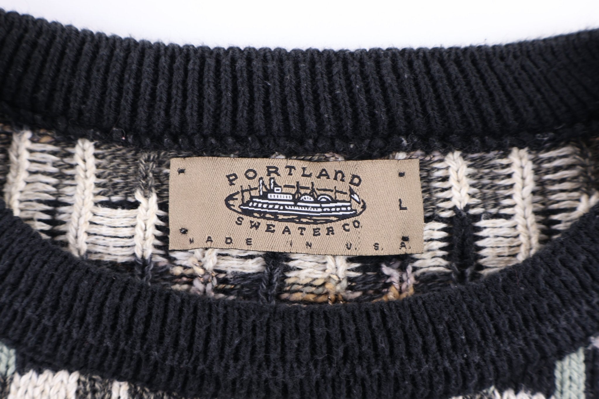 90's Portland Sweater Co Multicolor Knit Sweater - Sweater - Thrifted Threads