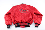 90's Primetime Embroidered Leon's Bulls Bomber Jacket - Jackets - Thrifted Threads