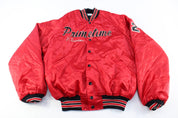 90's Primetime Embroidered Leon's Bulls Bomber Jacket - Jackets - Thrifted Threads