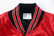 90's Primetime Embroidered Leon's Bulls Bomber Jacket - Jackets - Thrifted Threads