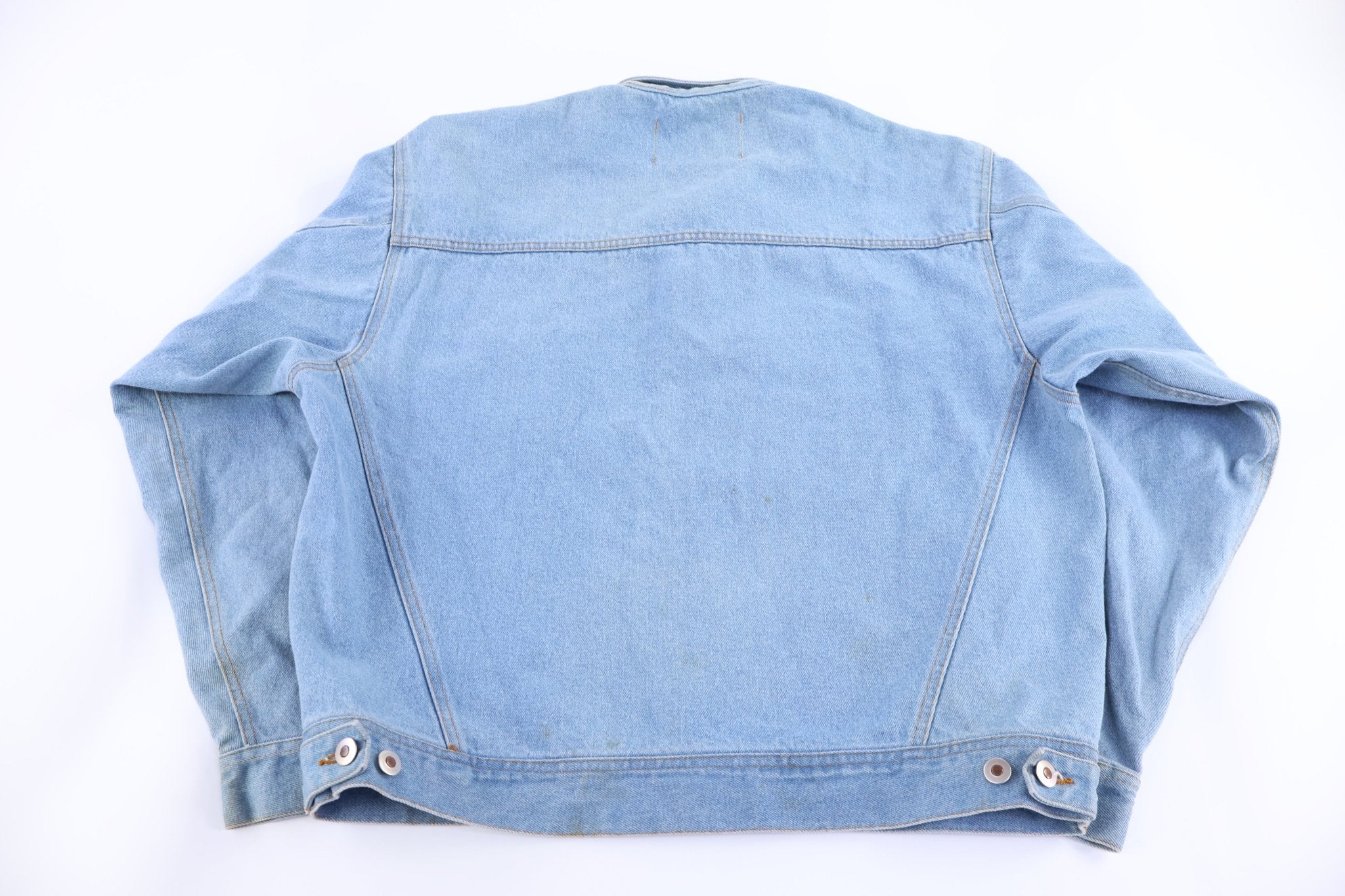 90's Pro Elite Light Wash Denim Jacket - Jacket - Thrifted Threads