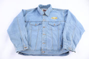 90's Pro Elite Light Wash Denim Jacket - Jacket - Thrifted Threads