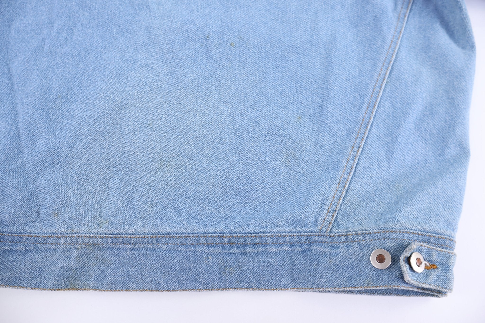 90's Pro Elite Light Wash Denim Jacket - Jacket - Thrifted Threads