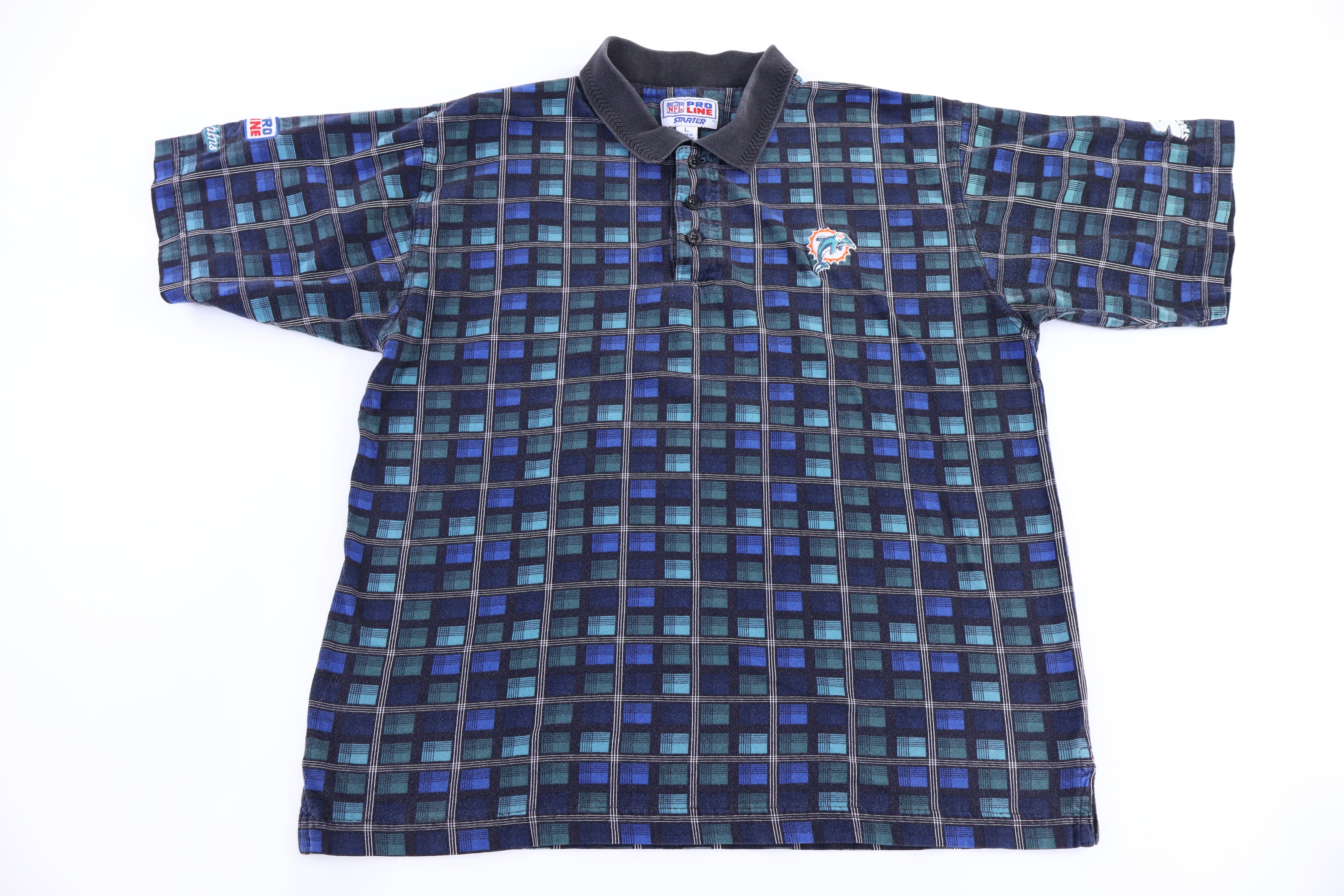 90's Pro Line Miami Dolphins Football Button Up - Button Ups/Downs - Thrifted Threads