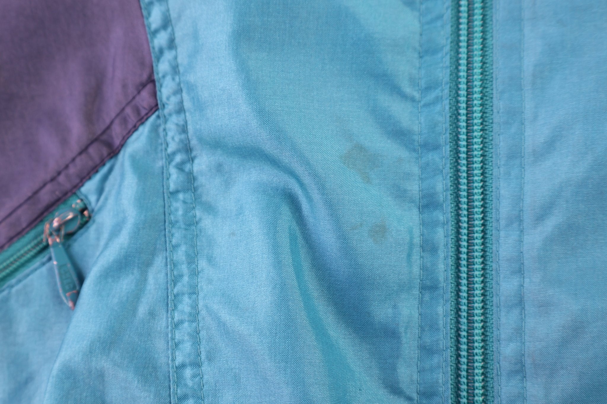 90's Puma Multicolor Full Zip Windbreaker - Jacket - Thrifted Threads