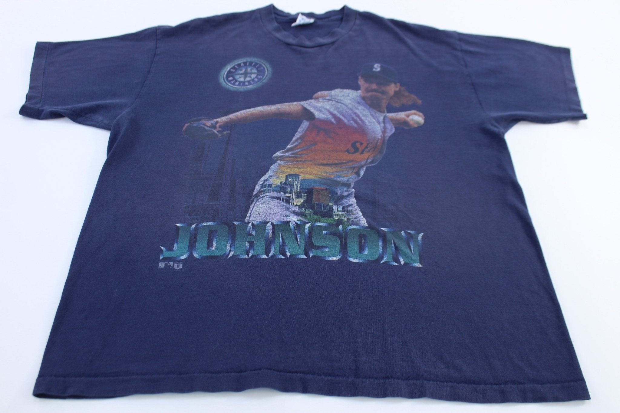 90's Randy Johnson Seattle Mariners Baseball T-shirt - ThriftedThreads.com