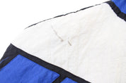 90's Reebok Embroidered Logo Black, Blue, & White Zip Up Jacket - ThriftedThreads.com