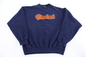 90's Reebok Embroidered Logo Blue Sweatshirt - Sweatshirt - Thrifted Threads