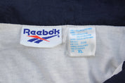 90's Reebok Embroidered Logo Blue & White Zip Up Jacket - ThriftedThreads.com