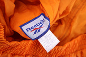 90's Reebok Embroidered Logo Orange Full Zip Jacket - Jacket - Thrifted Threads