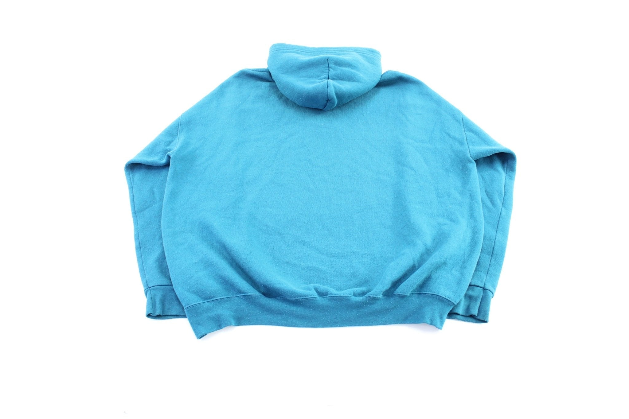 90's Reebok Embroidered Logo Teal Pullover Hoodie - Jacket - Thrifted Threads