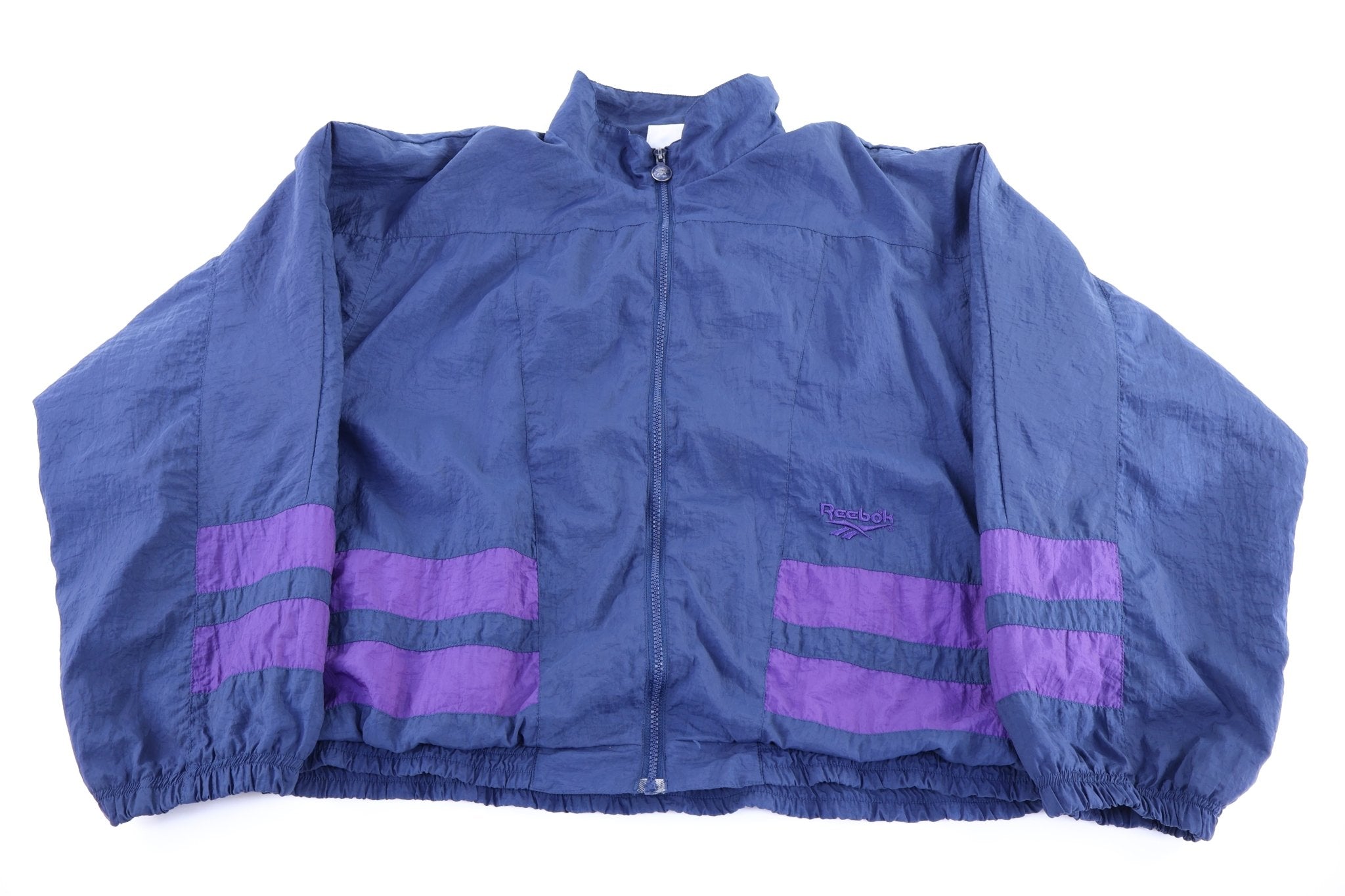 90's Reebok Full Zip Windbreaker - Jacket - Thrifted Threads