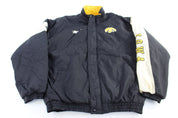 90's Reebok Iowa Hawkeyes Full Zip Puffer Jacket - Jacket - Thrifted Threads