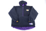 90's Reebok Los Angeles Lakers Half Zip Reversible Jacket - Jacket - Thrifted Threads