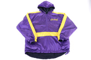 90's Reebok Los Angeles Lakers Half Zip Reversible Jacket - Jacket - Thrifted Threads