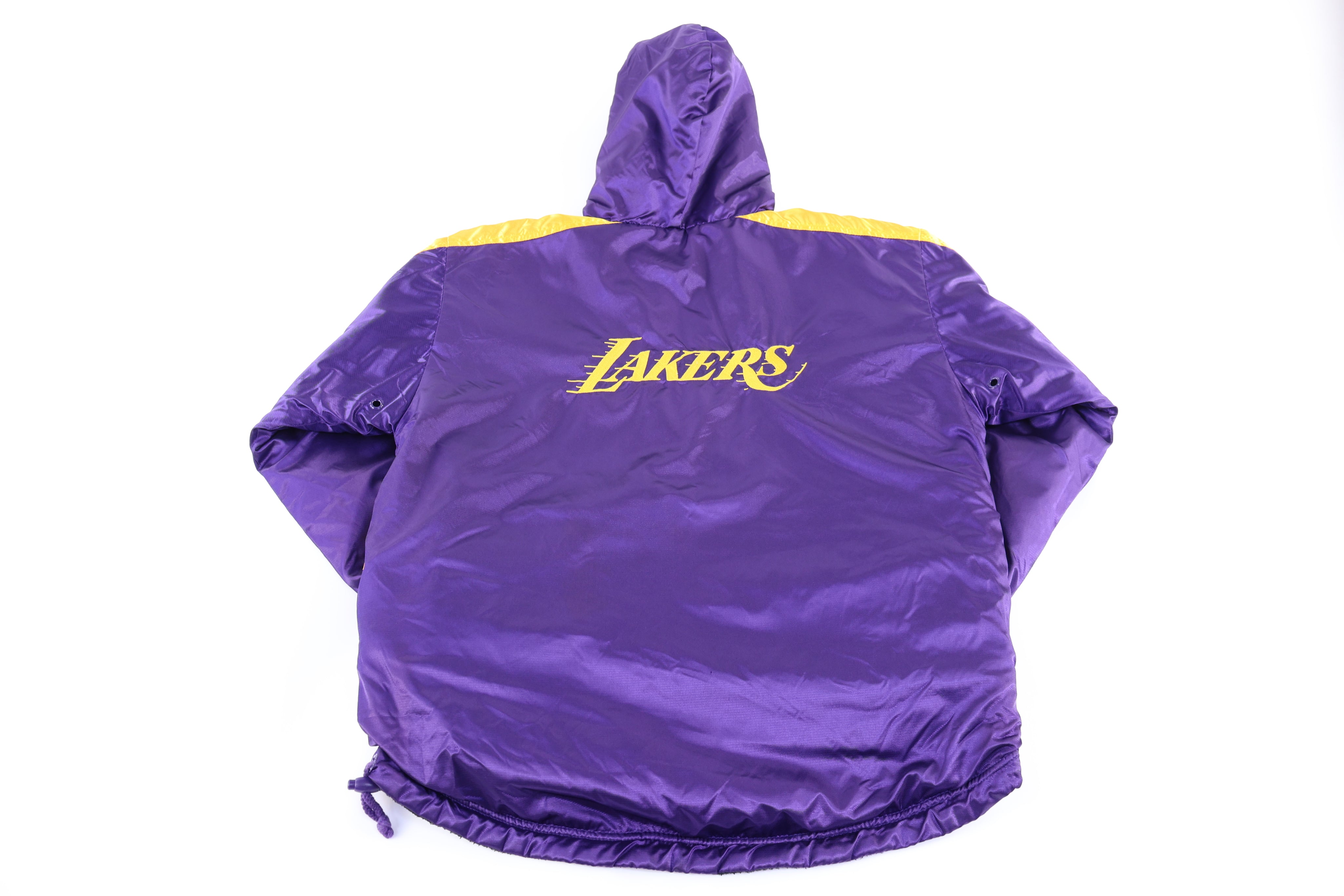 90's Reebok Los Angeles Lakers Half Zip Reversible Jacket - Jacket - Thrifted Threads