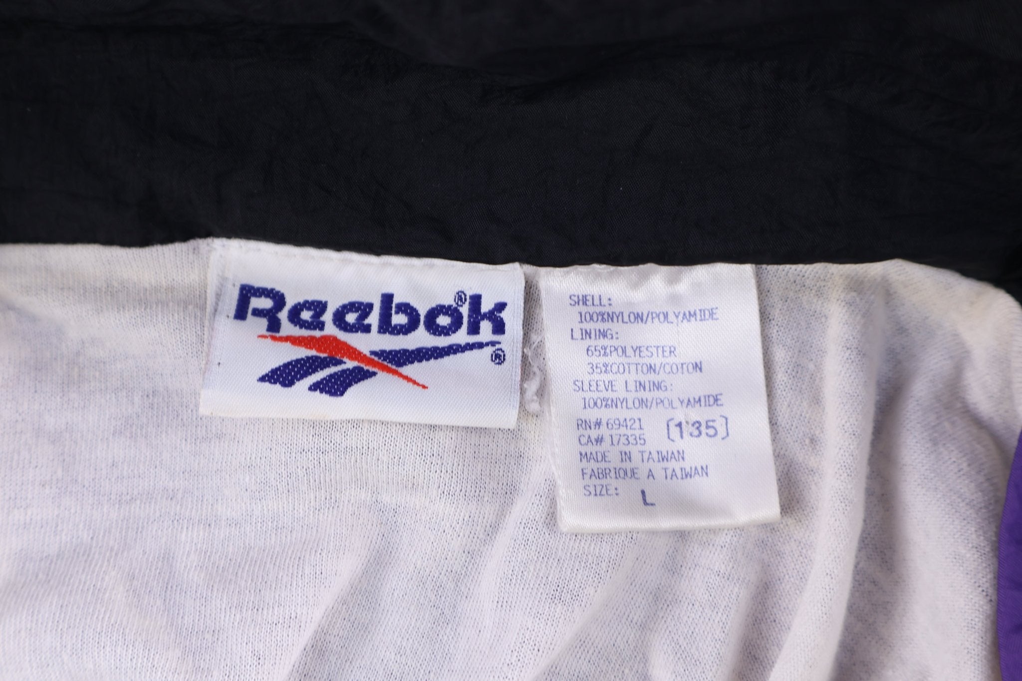 90's Reebok Multicolor Full Zip Jacket - Jacket - Thrifted Threads