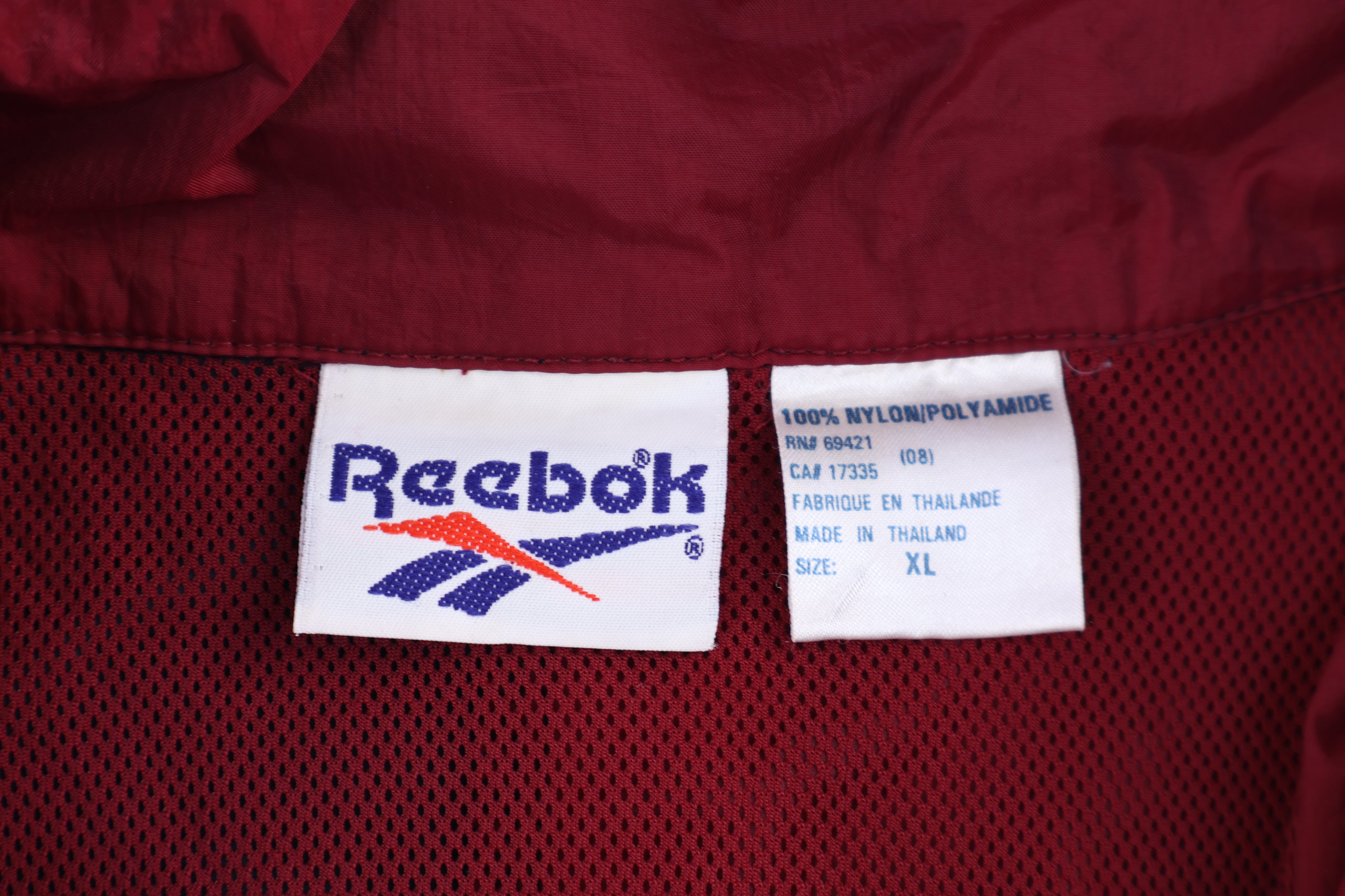 90's Reebok Multicolor Full Zip Windbreaker - Jacket - Thrifted Threads