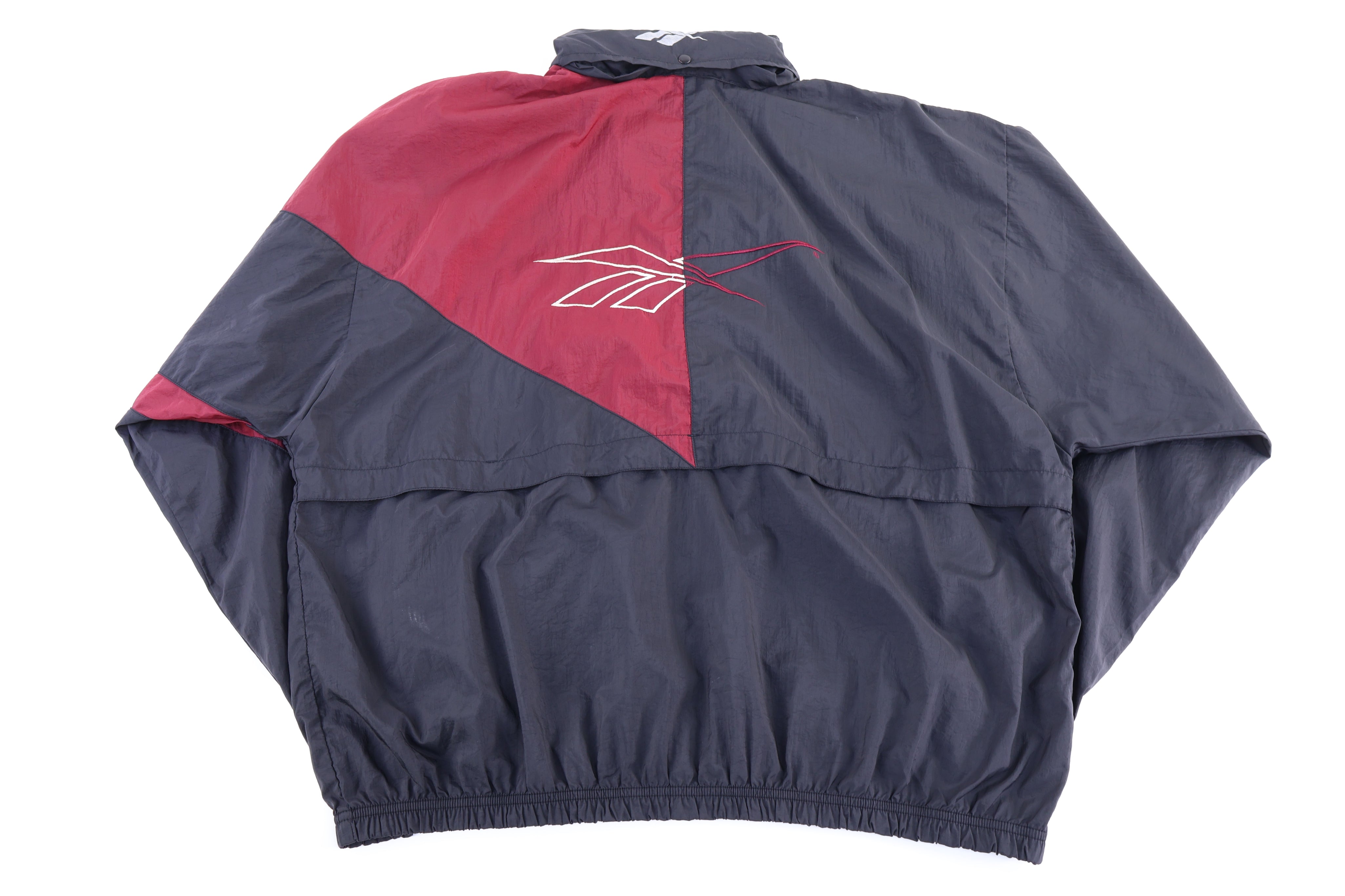 90's Reebok Multicolor Full Zip Windbreaker - Jacket - Thrifted Threads