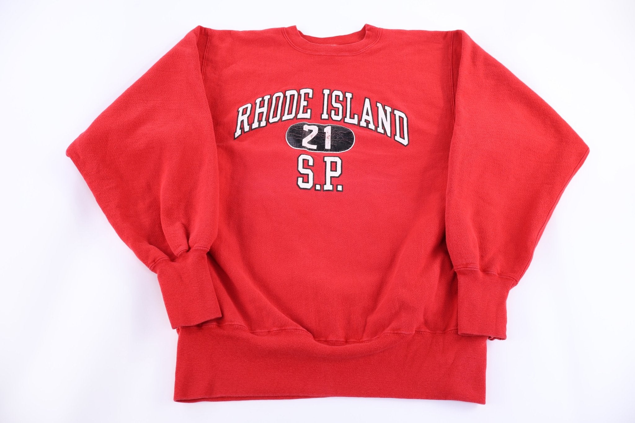 90's Rhode Island Reverse Weave Sweatshirt - Sweatshirt - Thrifted Threads