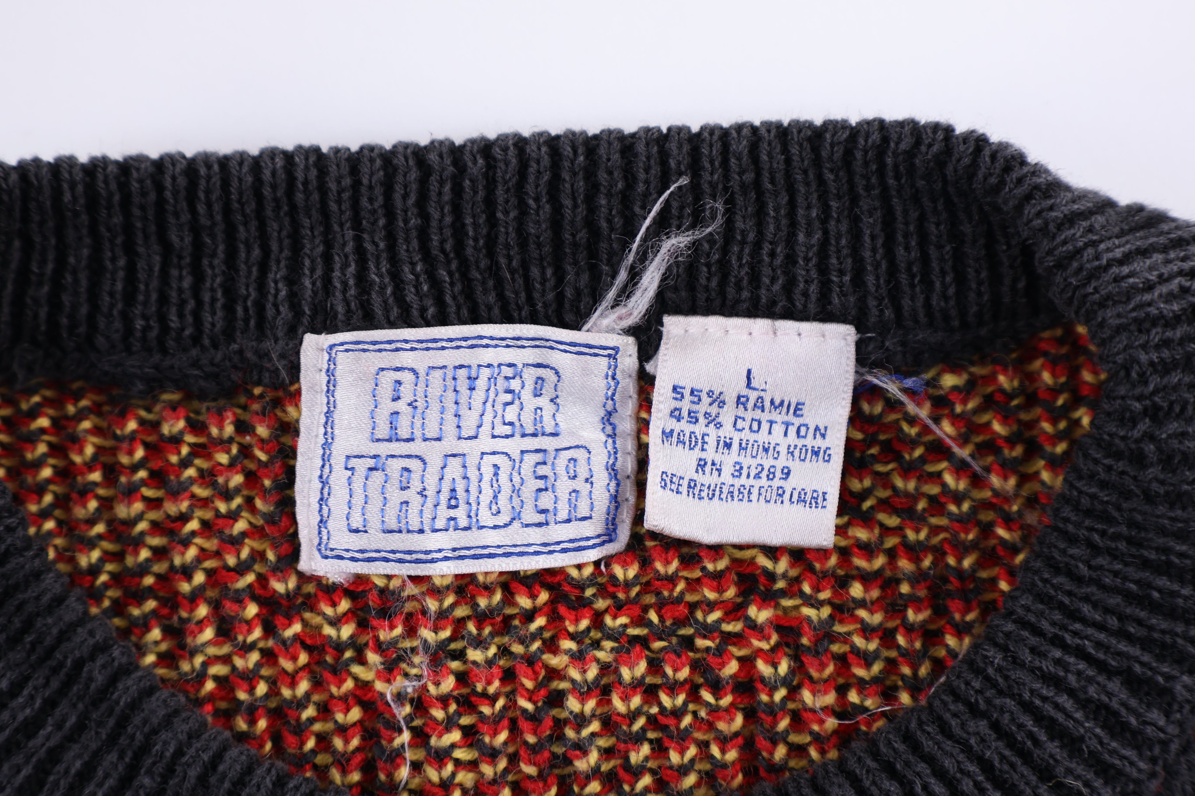 90's River Trader Multicolor Knit Sweater - Sweater - Thrifted Threads