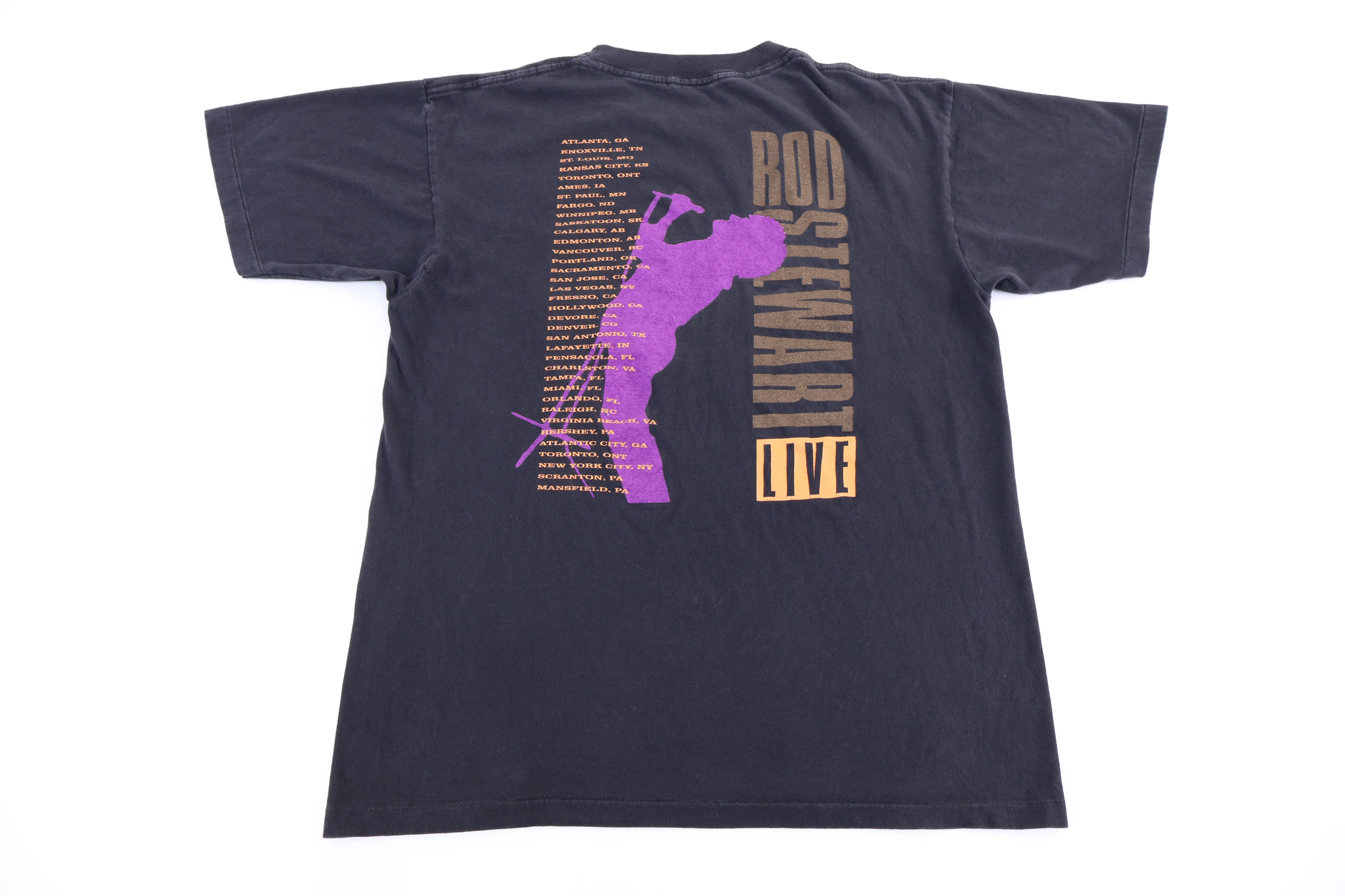 90's Rod Stewart Live Tour T-shirt - Shirts & Tops - Thrifted Threads