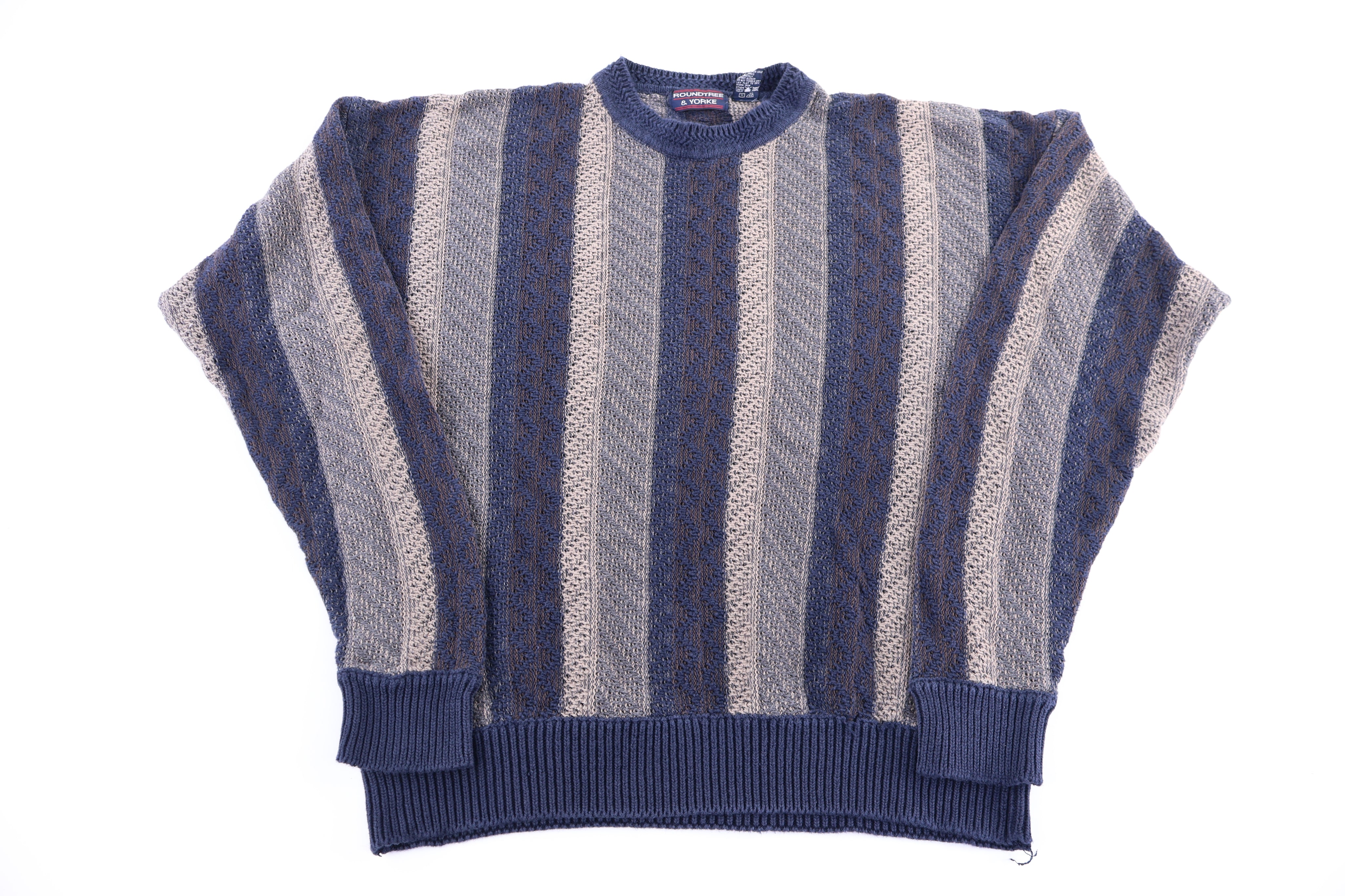 90's Roundtree & Yorke Multicolor Knit Sweater - Sweater - Thrifted Threads