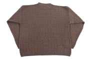 90's R&R Casuals Brown Knit Sweater - Sweater - Thrifted Threads
