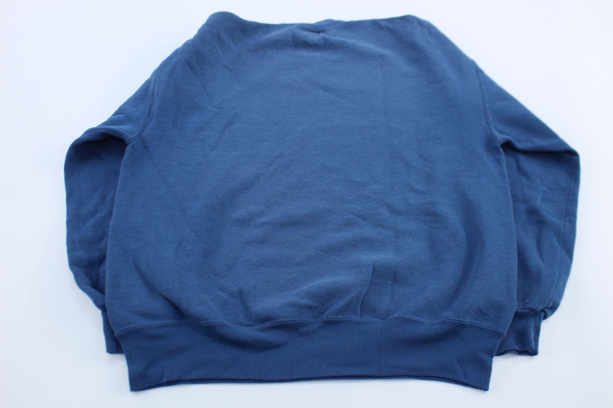 90's Russell Athletic Blue Blank Sweatshirt - ThriftedThreads.com