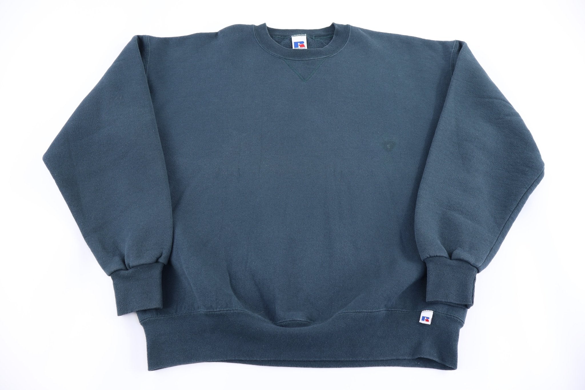 90's Russell Athletic Blue Blank Sweatshirt - sweatshirt - Thrifted Threads